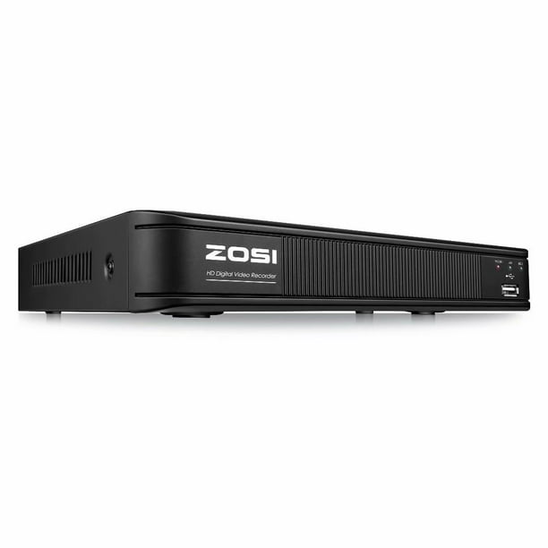 Analog//AHD//TVI//CVI Alert Push Hybrid Capability 4-in-1 Motion Detection Remote Access No Hard Drive ZOSI H.265+ 5MP Lite Security DVR 4 Channel Full 1080p CCTV DVR for Security Camera